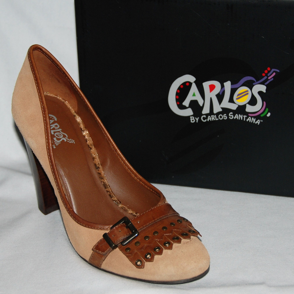 Carlos Santana WhiskeySidekick Heels Brown Size 10